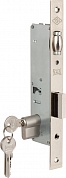 Картинка Замок врезной цилиндровый узкопроф. KALE KILIT 155 (30 mm) никель 3 кл.
